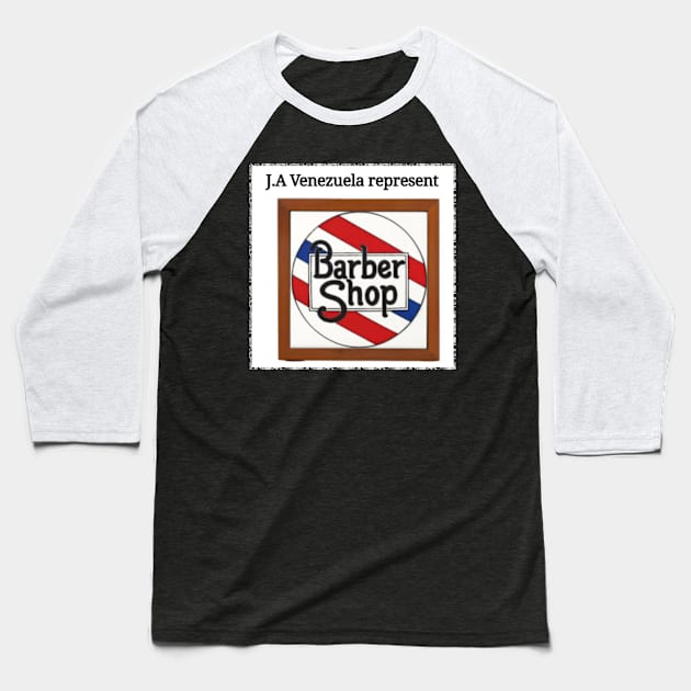 J.A BARBERSHOP 2 Baseball T-Shirt by jose10